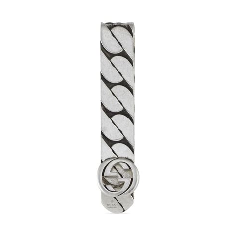 gucci ybf34308600100u|Ybf34308600100u Gucci Interlocking G Silver Money Clip .